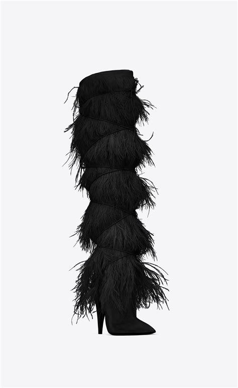 ysl shoes with feathers|Shoes Collection for Women .